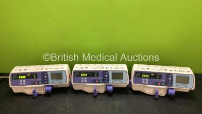 3 x Smiths Medical Graseby 2100 Syringe Pump *Mfd 2020* (All Power Up) *SN 201212307 / 201212289 / 201215335*