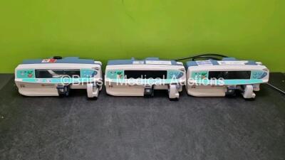 3 x Carefusion Alaris PK Syringe Pumps (1 x Powers Up, 1 x Draws Power, 1 x No Power) *SN