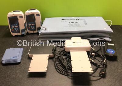 Mixed Lot Including 1 x CareFusion Alaris GP Guardrails Plus Infusion Pump, 1 x BD Alaris GP Guardrails Plus Infusion Pump , 3 x Inspiration Healthcare Mattresses, 2 x NDS ZeroWire Transmitters and 1 x Knick Type 911 Cond Battery (Untested)