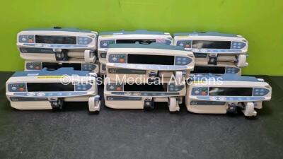 Job Lot Including 9 x Carefusion Alaris Guardrails Plus GH Syringe Pumps and 1 x Carefusion Alaris Plus GH Syringe Pump *SN 135144451 / 270002856 / 270003077 / 270003064 /