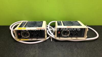 2 x Smiths Pneupac ventiPAC 200D Ventilators with 2 x Hoses