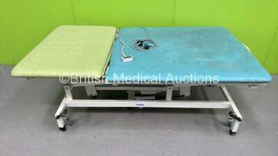 Akron Electric Bariatric Patient Couch with Controller (Powers Up with Unattached Cushions with Some Damage - See Photos)