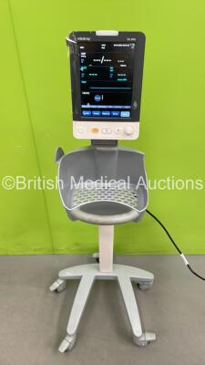 Mindray VS-900 Patient Monitor on Stand (Powers Up with Damage to Monitor and Stand-See Photos) *SN FV0C043557* *Mfd 2020*