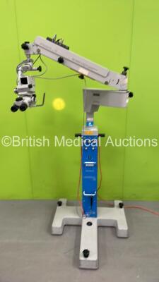 Zeiss OPMI 6-CH Surgical Microscope with 2 x 12.5 Eyepieces, 1 x f170 Binoculars, 1 x f250 T Lense and Footswitch (Powers Up with Missing Cover-See Photo) *SN 179137*