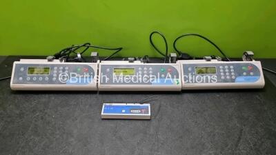 3 x Graseby 3500 Anaesthesia Pumps (All Power Up) and 1 x Graseby Syringe Driver *SN 930032005 / 930102005 / 929802005*