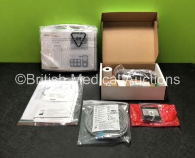 Edan VE-100 Veterinary ECG Machine with Accessories (New in Box)