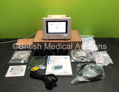 Henry Schein HS-VPM-15 Veterinary Monitor with EtCO2 Connector Including Power Supply and Accessories (New in Box)