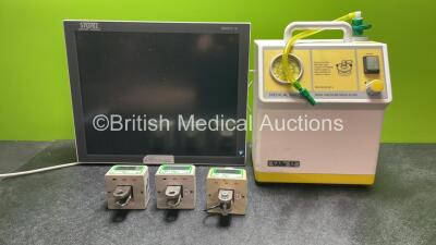 Mixed Lot Including 1 x Karl Storz 200905 19 Monitor (Untested Due to Missing Power Supply) 1 x SAM 12 Suction Unit (Powers Up with Missing Cup-See Photos) 3 x Liko Scale Model 835 Scales (All No Power) *SN 03070670, ZV3748*