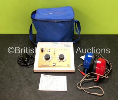 Amplivox 116 Screening Audiometer with Control and Headphones in Carry Bag