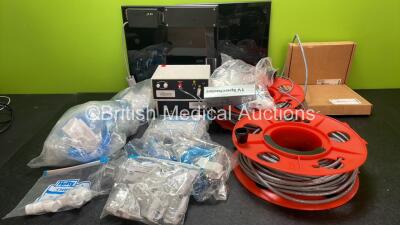 Mixed Lot Including 2 x 3 Way Valve Units, Various Breathing Tubes and Mouth Pieces and 1 x TV Spectacles