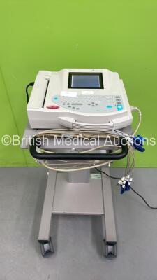 GE MAC 1200ST ECG Machine on Stand with 10 Lead ECG Leads (Powers Up) *S/N 550050740*