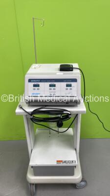 Stryker Sonopet Ultrasonic Surgical System Model UST-2001 on Stand with Footswitch (Powers Up) *S/N 1603200544*