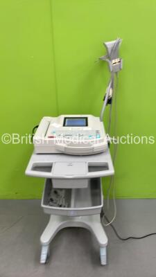 GE MAC 1200ST ECG Machine on Stand with 10 Lead ECG Leads (Powers Up) *S/N 550063909*