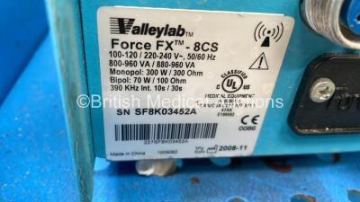 Valleylab Force FX-8CS Electrosurgical / Diathermy Unit on Stand with Footswitch (Powers Up) *S/N SF8K03452A* - 5