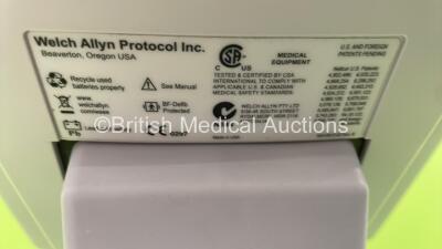 3 x Welch Allyn 53N00 Vital Signs Monitors on Stands (All Power Up) - 5