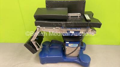 Maquet alphamaxx Electric Operating Table with Cushions and Controller (Powers Up - Damaged - Not All Functions Working - See Pictures)