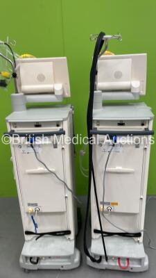 2 x Fresenius Medical Care 5008 Cordiax Dialysis Machines - Software Version 4.57 - Running Hours 38709 / 40233 (Both Power Up ) - 4