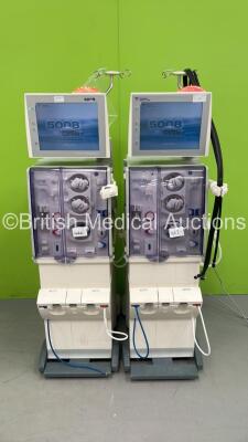 2 x Fresenius Medical Care 5008 Cordiax Dialysis Machines - Software Version 4.58 - Running Hours 38616 / 30321 (Both Power Up )