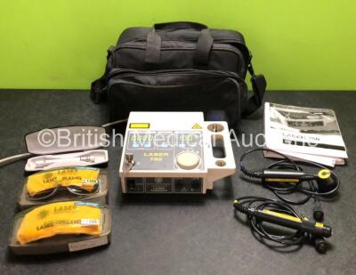 EMS Laser 750 Unit with Key, 2 x Handpieces and Accessories in Carry Case (Powers Up)