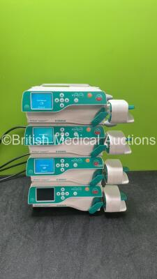 4 x B Braun Perfusor Compact Syringe Pumps (All Power Up) *SN 001866, 001598, 001175, 01125*