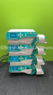 4 x B Braun Perfusor Compact Syringe Pumps (All Power Up) *SN 001195, 001857, 001859, 001852*