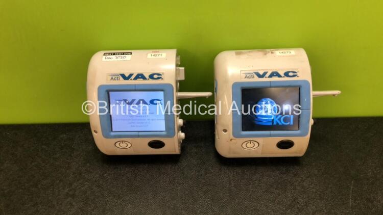 2 x KCI Activac Negative Pressure Therapy Systems (Both Power Up, 1 x Faulty Touch Screen)