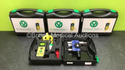 4 x Vandagraph VN202 mkII Oxygen Analysers with Accessories in Cases (Excellent Condition)