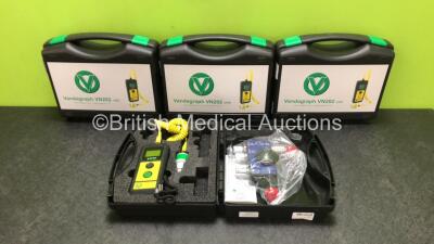 4 x Vandagraph VN202 mkII Oxygen Analysers with Accessories in Cases (Excellent Condition)