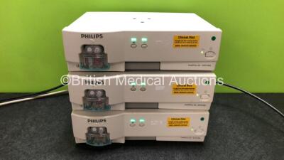 3 x Philips IntelliVue G5 M1019A Gas Modules with 3 x Water Traps (All Power Up)