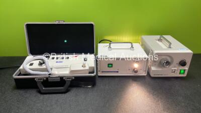 Mixed Lot Including 1 x Medical Systems LTD Endolux 2 Light Source, 1 x Olympus CLK-4 Light Unit and 1 x Horwell Neurothesiometer (All Power Up)*SN 2776, 7832220*