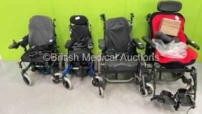 2 x Manual and 2 x Electric Wheelchairs (No Power)