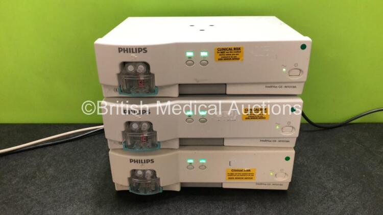 3 x Philips IntelliVue G5 M1019A Gas Modules with 3 x Water Traps (All Power Up)