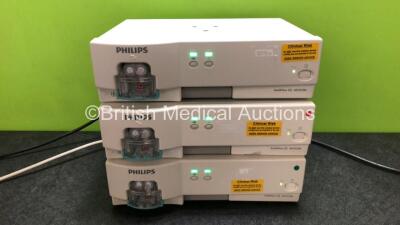 3 x Philips IntelliVue G5 M1019A Gas Modules with 3 x Water Traps (All Power Up)