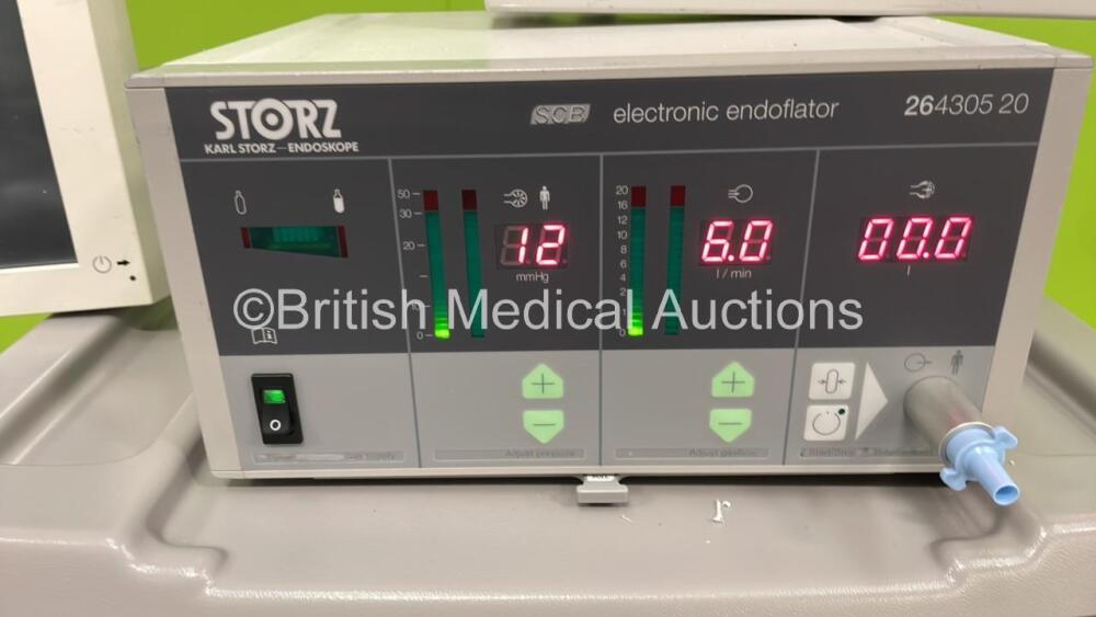 Storz Stack Trolley with Storz 200903 31 Touch Screen Monitor, Storz ...