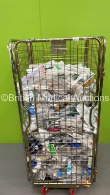 Cage of Mixed Consumables Including Intersurgical Supraglottic Airways, Suction Catheters and Examination Gloves (Cage Not Included - Out of Date)