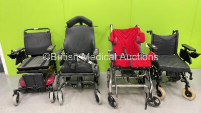 2 x Manual and 2 x Electric Wheelchairs (No Power)