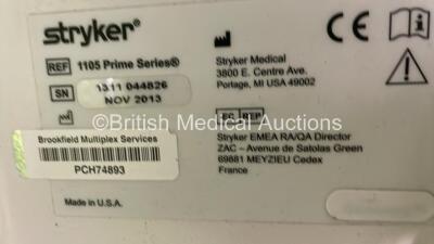 Stryker 1105 Prime Series Patient Trolley (Hydraulics Tested Working) *S/N 1311044826* - 3