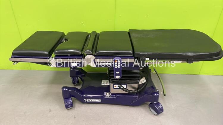 Eschmann T50 Electric Operating Table Ref 8091001 for Gyn and Lithotomy with Eschmann Controller * Complete * (Powers Up and Tested Working) * Mfd 2014 *