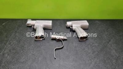 2 x Stryker System 5 Handpieces and 1 x 4100-062-000