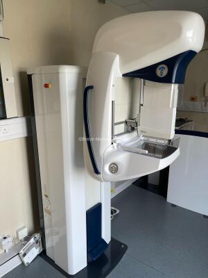 Sectra L30 Mammography System *Mfd - 2010* & Operator Console Including Mammography Gantry, Console PC & Monitor, Keyboard & Mouse, Cabling, Breast Paddles and Foot Pedals. The system has been professionally de-installed, *Q749* - 3