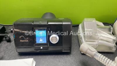 Job Lot Including 1 x ResMed Airsense 10 CPAP Unit with 2 x AC Power Supplies, 1 x Spare Humidifier Unit, 1 x Breathing Mask, Tubing and User Guide (Powers Up with Missing Tag-See Photo) 1 x ResMed Autoset Spirit II CPAP Unit (No Power) *SN 23182126128, 2 - 2