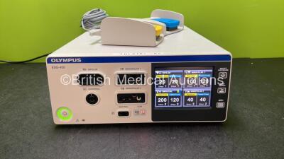 Olympus ESG-400 Electrosurgical Generator Software Version 4.11A with 1 x Olympus WB50402W Footswitch (Powers Up) Mfd 2016* *SN B000151*