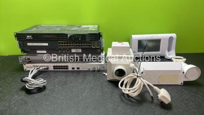 Mixed Lot Including 4 x Switch Units, 1 x UPS Unit, 1 x Welch Allyn 75CE Connex Spot Monitor, 1 x NIOX VERO FeNO Monitoring System and 1 x Sunon Switch *SN 060300878, 00043324115*