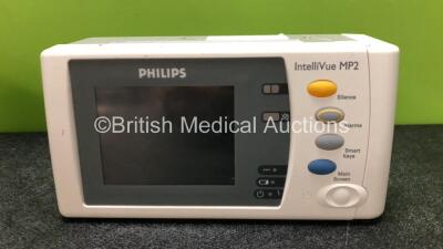 2 x Philips IntelliVue X2 Handheld Patient Monitors Including ECG, SpO2, NIBP, Press and Temp Options (Untested Due to Missing Batteries, 1 x Damage to Casing - See Photos) *SN DE31518127 / NA* - 5