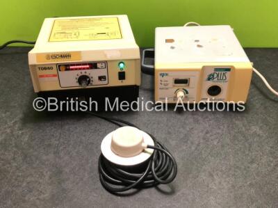 Mixed Lot Including 1 x Eschmann TDB60 Electrosurgical Diathermy Unit with Footswitch (Powers Up) and 1 x Ohmeda Plus Biliblanket Phototherapy System *SN 0230 / HCFC50674*