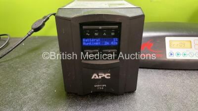 Mixed Lot Including 1 x APC 750 Smart UPS Unit (Powers Up) 1 x Osseoset 200 Dental Console (Powers Up with Error-See Photo) 1 x Medical Television Video Unit (Untested Due to Missing Power Supply) - 2