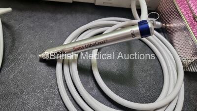 EMS Swiss LithoClast Master Ultrasound and Lithoclast System *Mfd 2008* (Powers Up) with 1 x Footswitch and 3 x Handpieces *SN BC00893* - 2