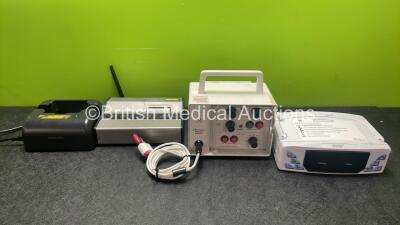 Mixed Lot Including 1 x Philips REF 861394 Battery Charger (Powers Up) 1 x Dantec Danflow 1000 Printer (Powers Up) 1 x Smiths Oxi Pulse Pulse Oximeter (Untested Due to Missing Power Supply) 1 x APC Medical Model 41709 Bedside Monitor with Patient Cable (N