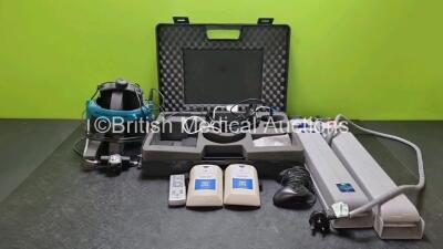 Mixed Lot Including Synapsys Ref-HF3X Wireless Camera with 2 x Battery Packs, 1 x Ref Viso Headset and 2 x MSP Hoist Battery Packs