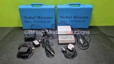 Nobel Biocare Branemark System DEA 032 Drill Controller with Nobel Biocare Branemark System DEA 028 Controller Unit, 2 x Footswitches and 2 x Handpieces (Powers Up)